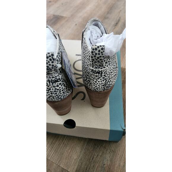 Woman's Boots TOMS Marta Wedge Bootie Women’s 5 Cheetah Print - Picture 4 of 6